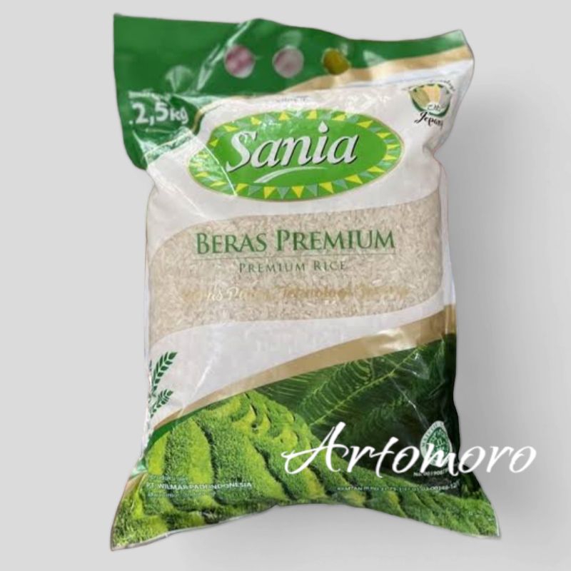 

BERAS SANIA 2,5 Kg kemasan original