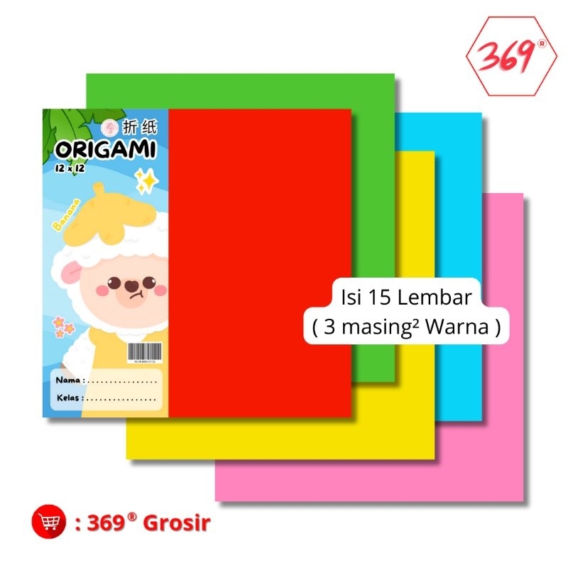 

15 LEMBAR ORIGAMI 12X12 LIMITED EDITION 5 WARNA BOLAK BALIK