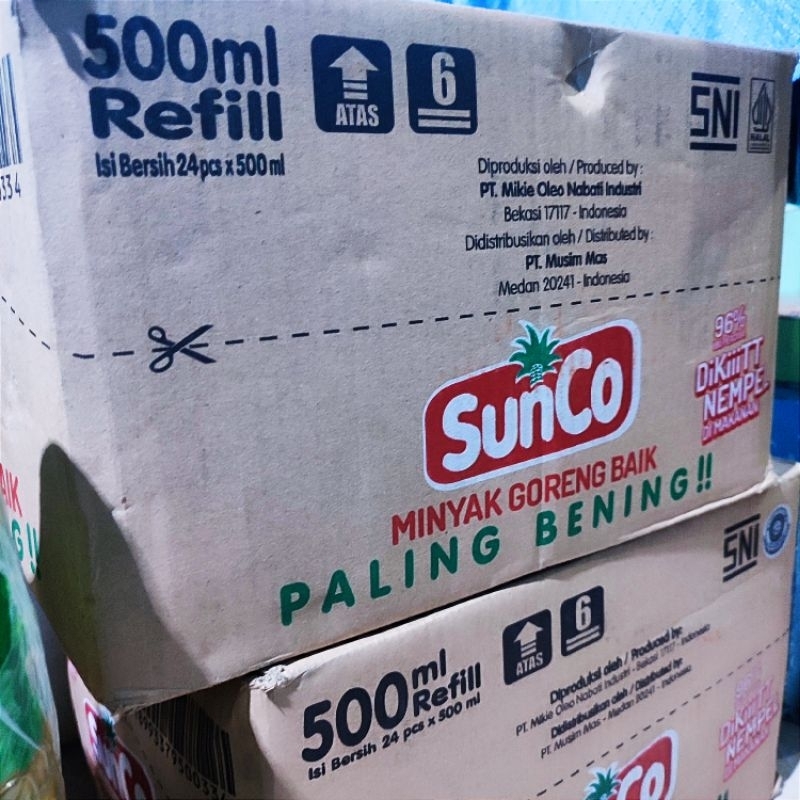 

Minyak goreng SUNCO Refill kemasan 500ml