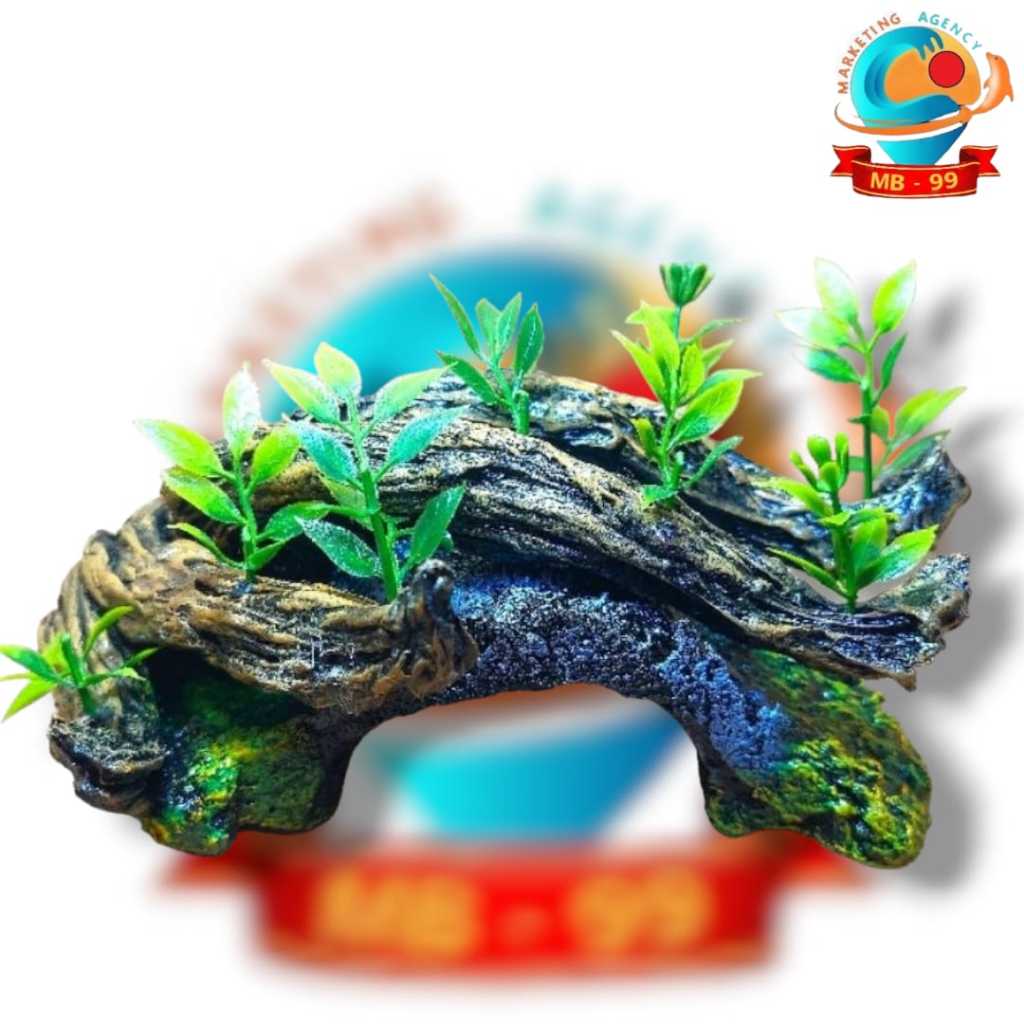 Hiasan Ornamen Dekorasi Aquarium Aquascape Trowongan bonsai rambat besar