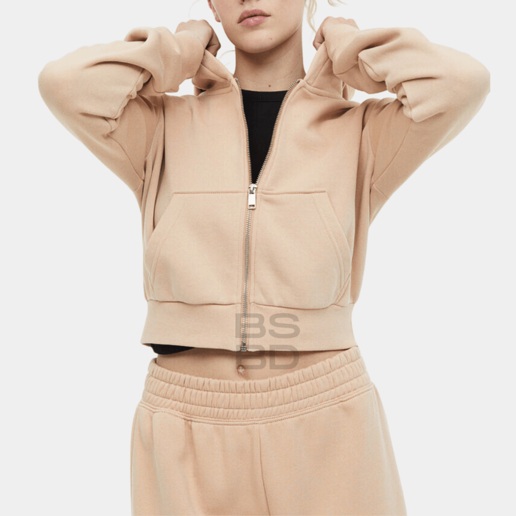 	 HOODIE ZIPPER BASIC CROP POLOS PREMIUM Jacket Crewneck Sweater Hoodie Wanita Kekinian Oversize Fashion Outfit Ootd Korean style	