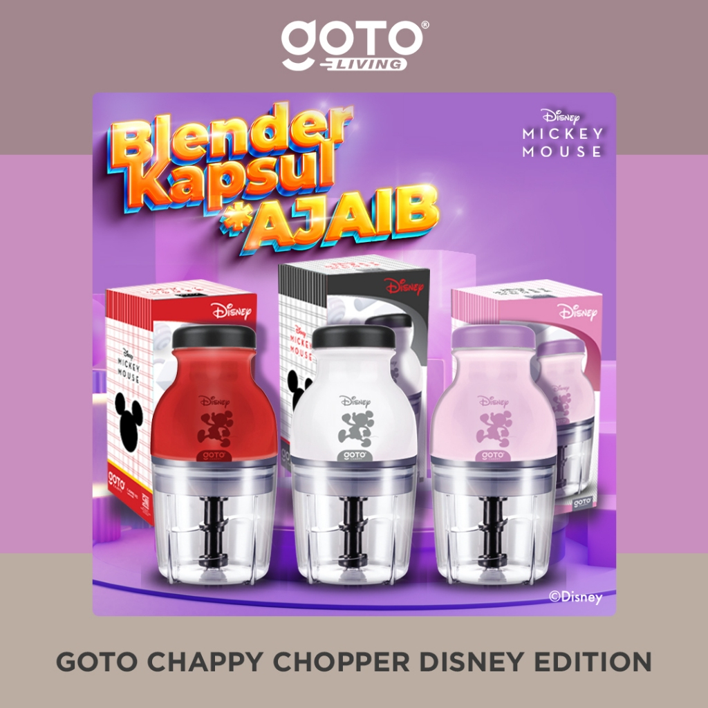 Goto Chappy X Disney Chopper Blender Kapsul Bumbu Penggiling Daging