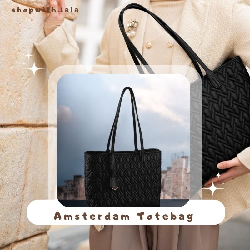 BAG HEYLOCAL TAS HEYLOCAL • TOKYO AMSTERDAM TOTEBAG BAG BLACK MEDIUM MIDI BEIGE MINI LOCAL.ID HEYLOC