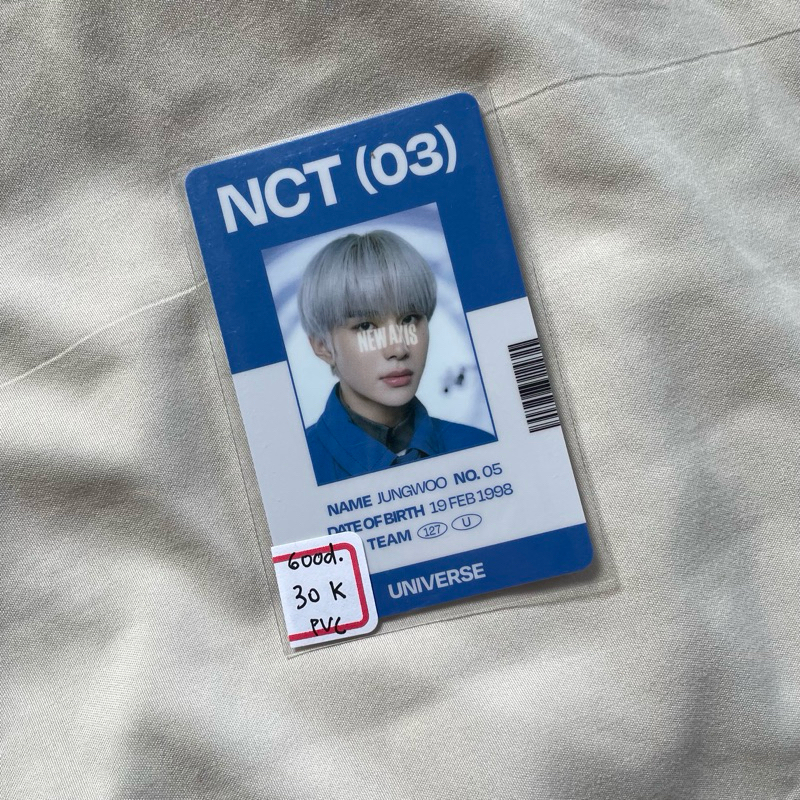 [READY] pvc id card jungwoo universe nct 127