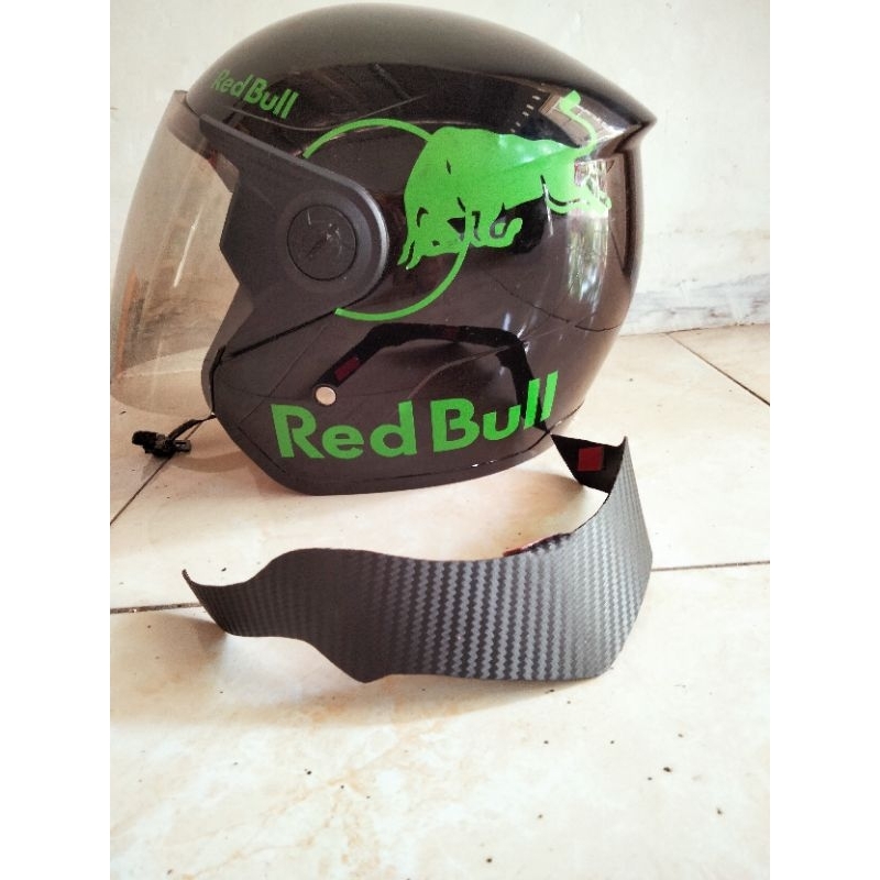 terbaru hot product spoiler helm trx honda pcx, motif carbone