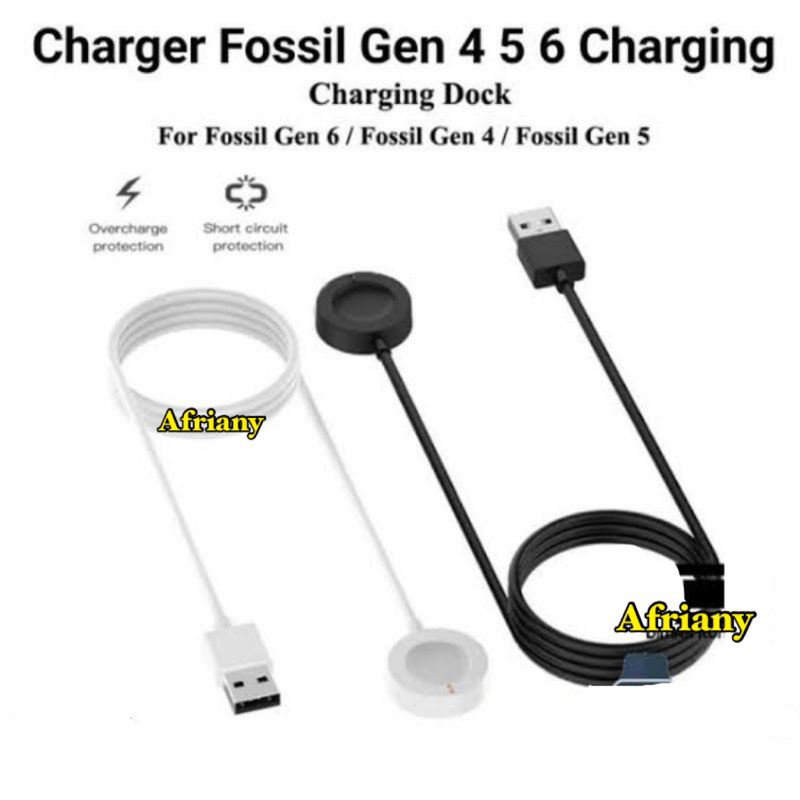 Charger Fossil Gen  4 5 6 Charging Q 5E Smartwatch Sport Kabel USB Cable Smart Watch