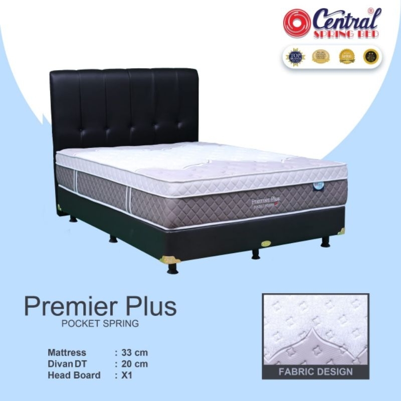 Ori Central Premier Legacy Plus Pocket spring kasur spring bed garansi top brand feel medium