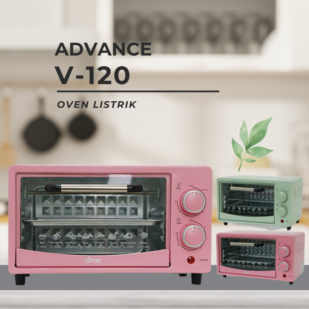Advance V-120 Oven Listrik oven listrik low watt Electric Oven 400W Low watt Garansi 1 Tahun