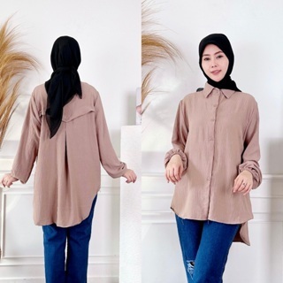 BEBENGKRIBBO - BAJU ATASAN CWEK KEKINIAN / LARA BLOUSE CRINCLE / PAKAIAN CASUAL WANITA
