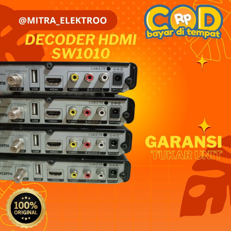 DECODER INDOVISION / MNC VISION. SW1010 HDMI