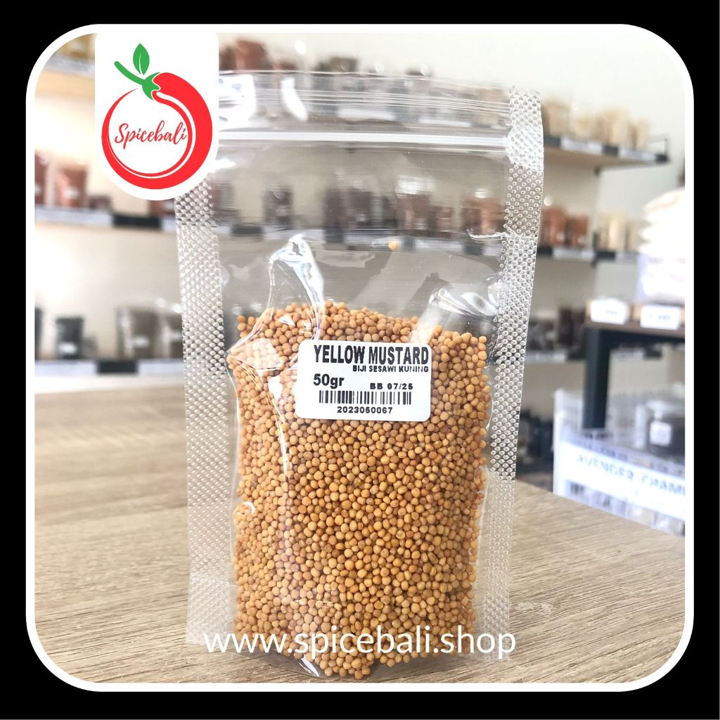 

Biji Sesawi Kuning 50 gr / Yellow Mustard Seeds 50 gr / Yellow Mustard Seed