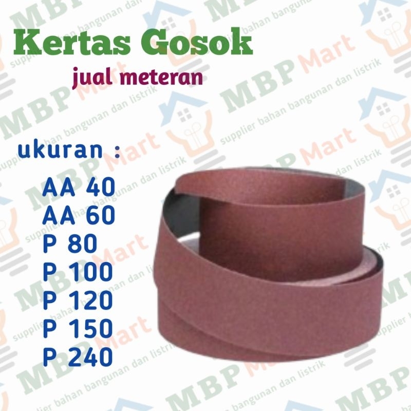 Kertas Gosok Meteran