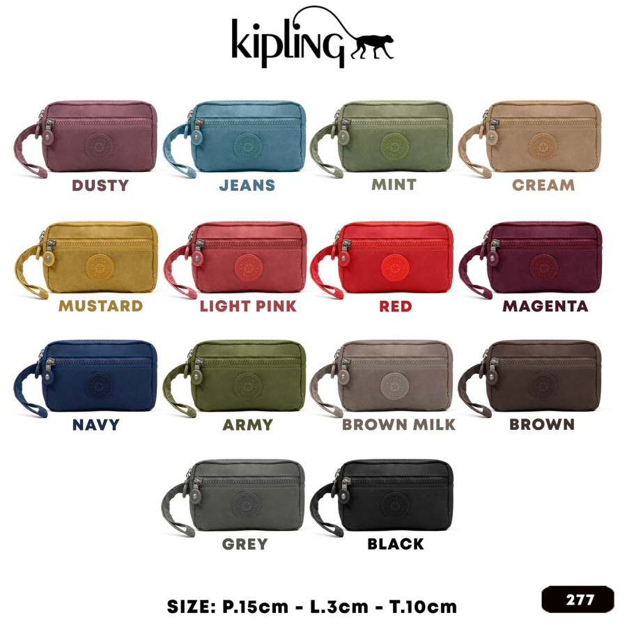 Dompet Kipling KP-277 / Pouch Dompet HP Koin dan Kartu 4 Ruang