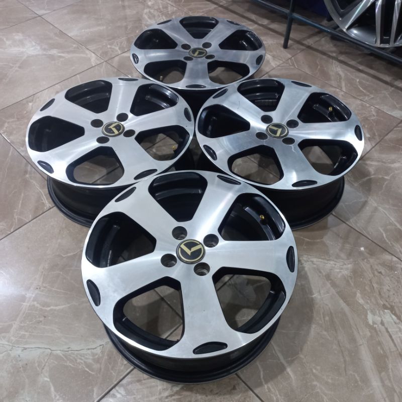 VELG MOBIL BEKAS OEM KIA RIO R16 BAUT 4X100 OFFSET 36 VELG SECOND