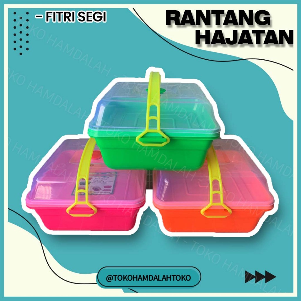 RANTANG BERKAT SEGI SUSUN 2/RANTANG HAJATAN FITRI/RANTANG SOUVENIR