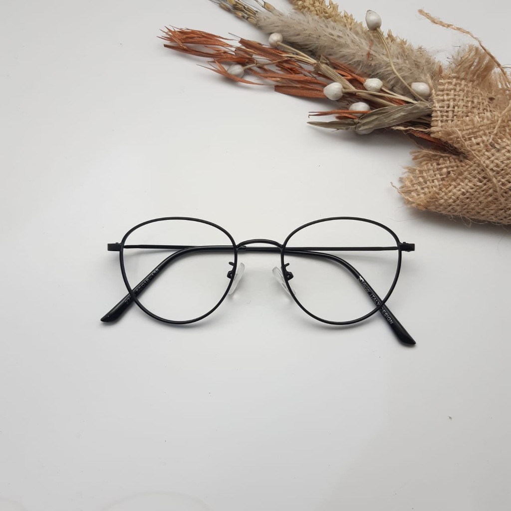 KACAMATA FASHION FRAME BULAT KECIL BAHAN BESI PREMIUM 2733