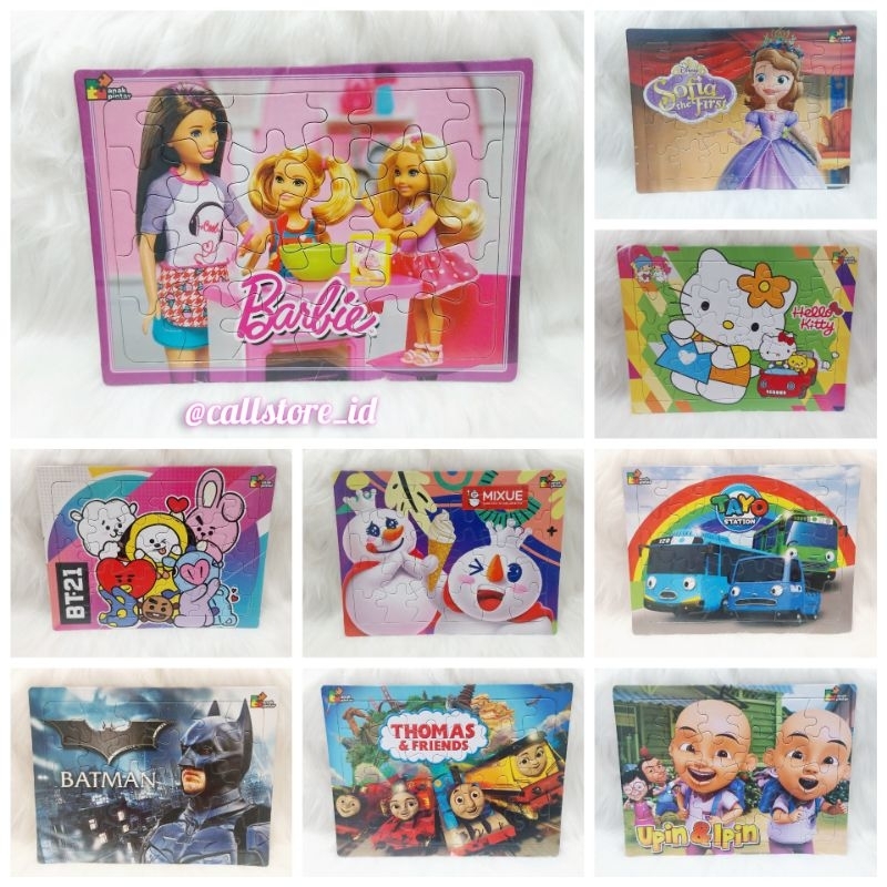 PUZZLE ANAK KARAKTER / PUZZLE ANAK / PUZZLE ANAK 30 BUAH / PUZZLE ANAK ANEKA KARAKTER