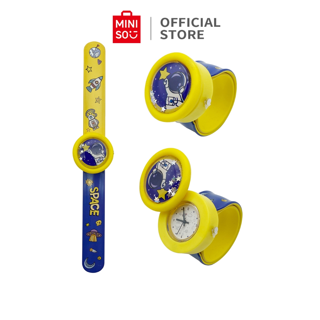 MINISO Jam Anak Laki Laki Perempuan Jam Tangan Anak Anak Lucu Spaceman Contrast Color Kids' Watch