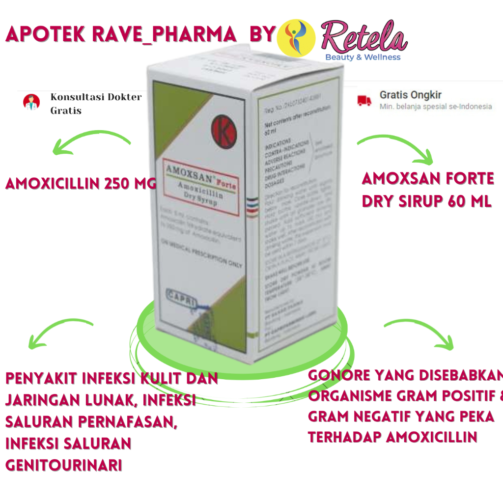 Amoxsan Forte Dry Sirup 60 ml