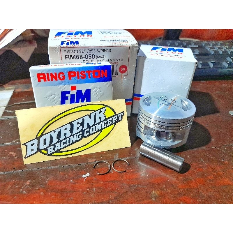 PISTON KIT SEHER SEKER FIM68 KAZE STD/50/100/150/200 FIM IZUMI - BOYRENK RACING