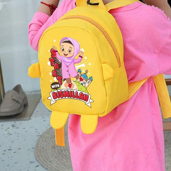 Tas Ransel Anak Ngaji Laki laki dan Perempuan TK Paud Muslim