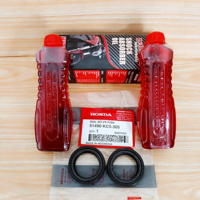 Oil Shock Oli Shock Plus Seal Sil Shock Depan Honda Verza Megapro New Megapro Primus KC5