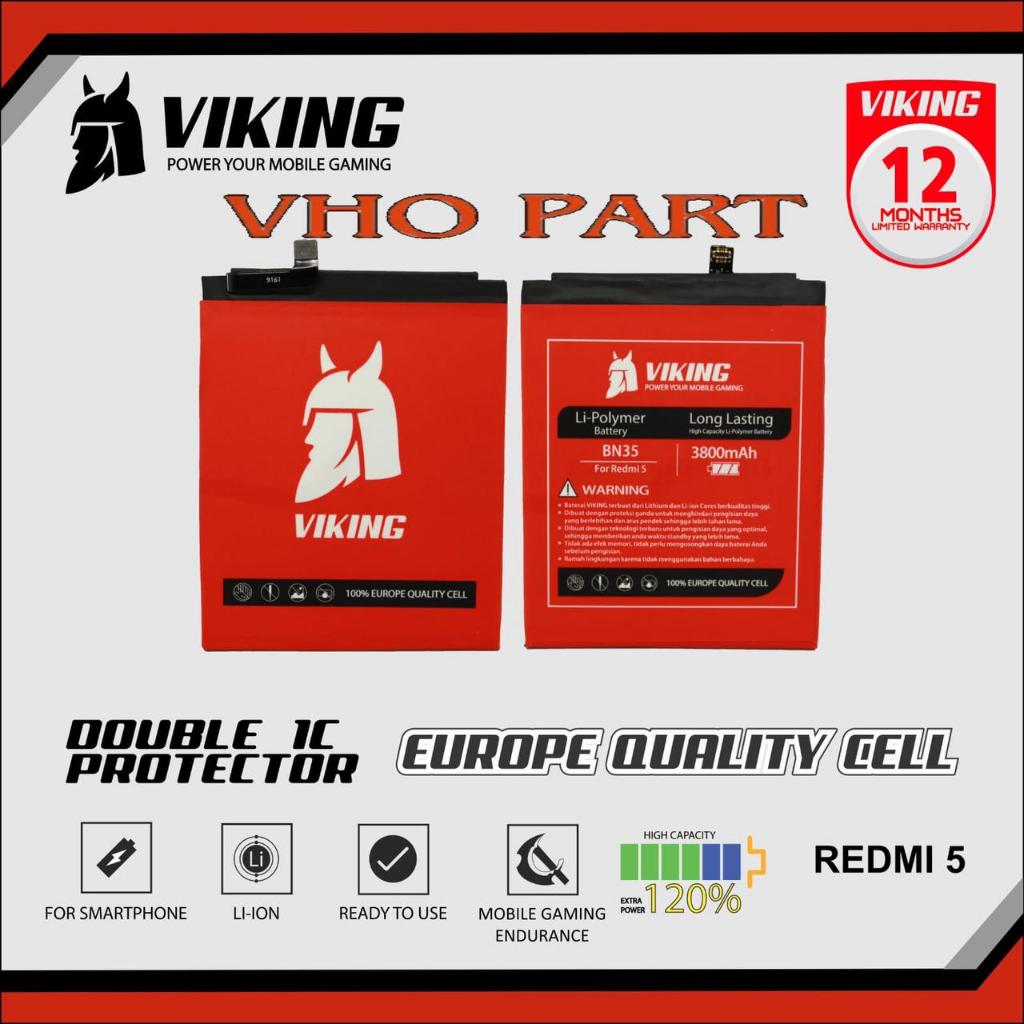 Baterai Viking BN35 - Redmi 5 - BN-35 - Batre Batere Baterei Batrei Battery Batrey