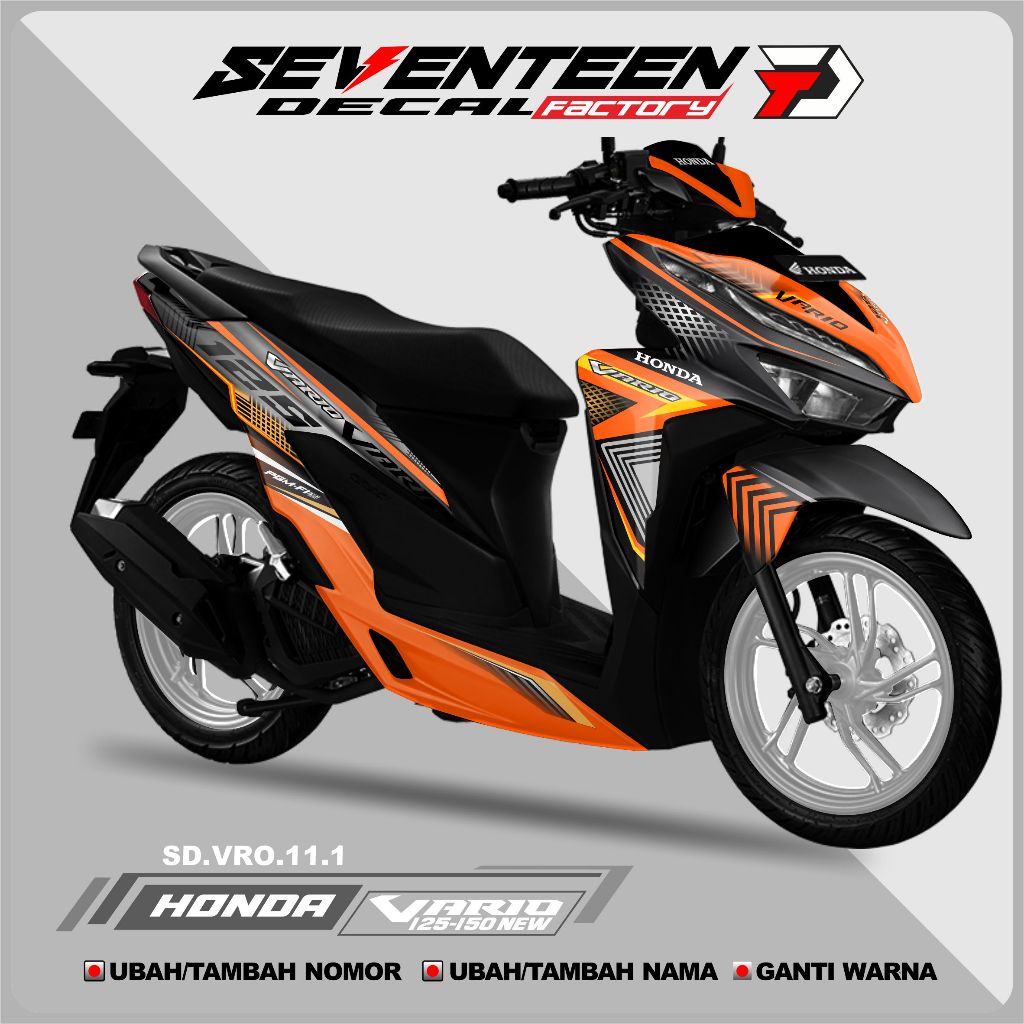 Decal Stiker VARIO NEW 150,125 full Body  Stiker full Body Motor All New Honda Vario VARIO NEW 150,1