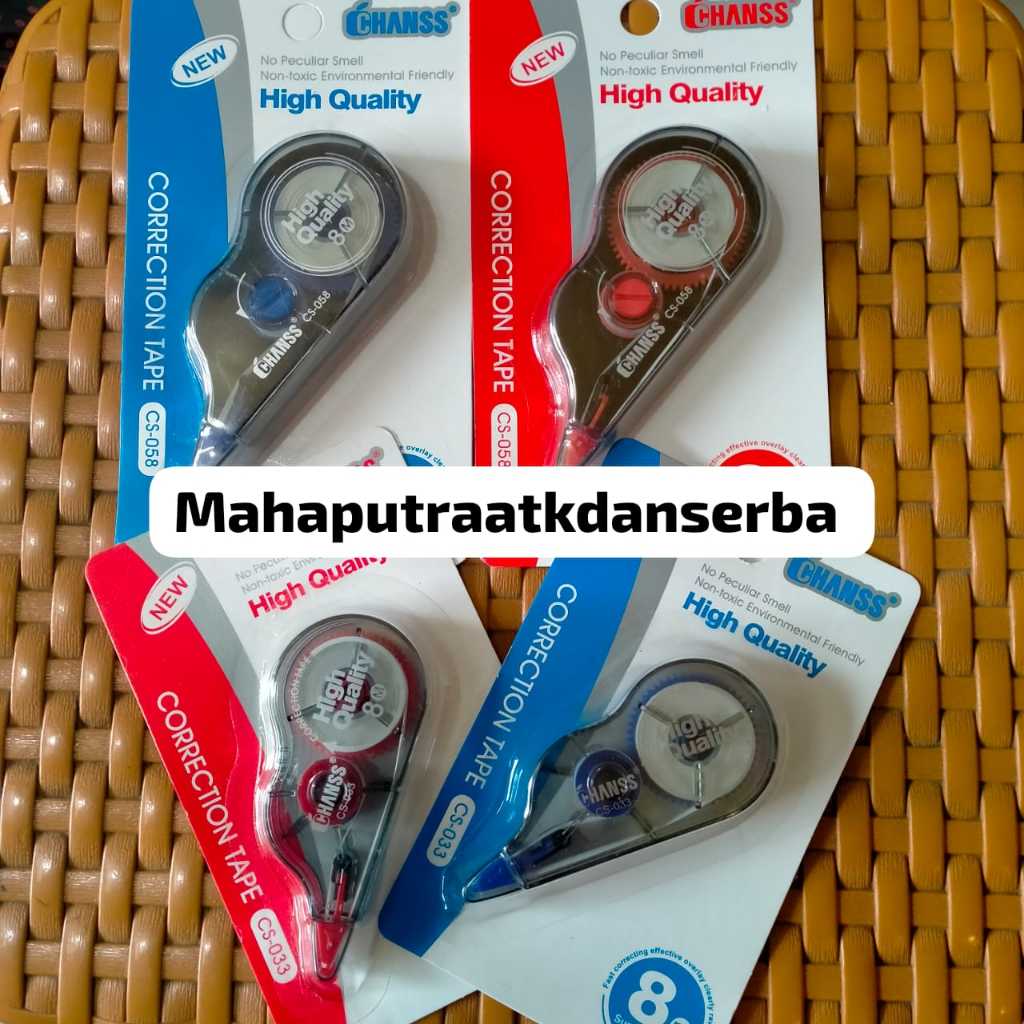 

TIP EX KERTAS 8 METER x 5MM CORRECTION TAPE