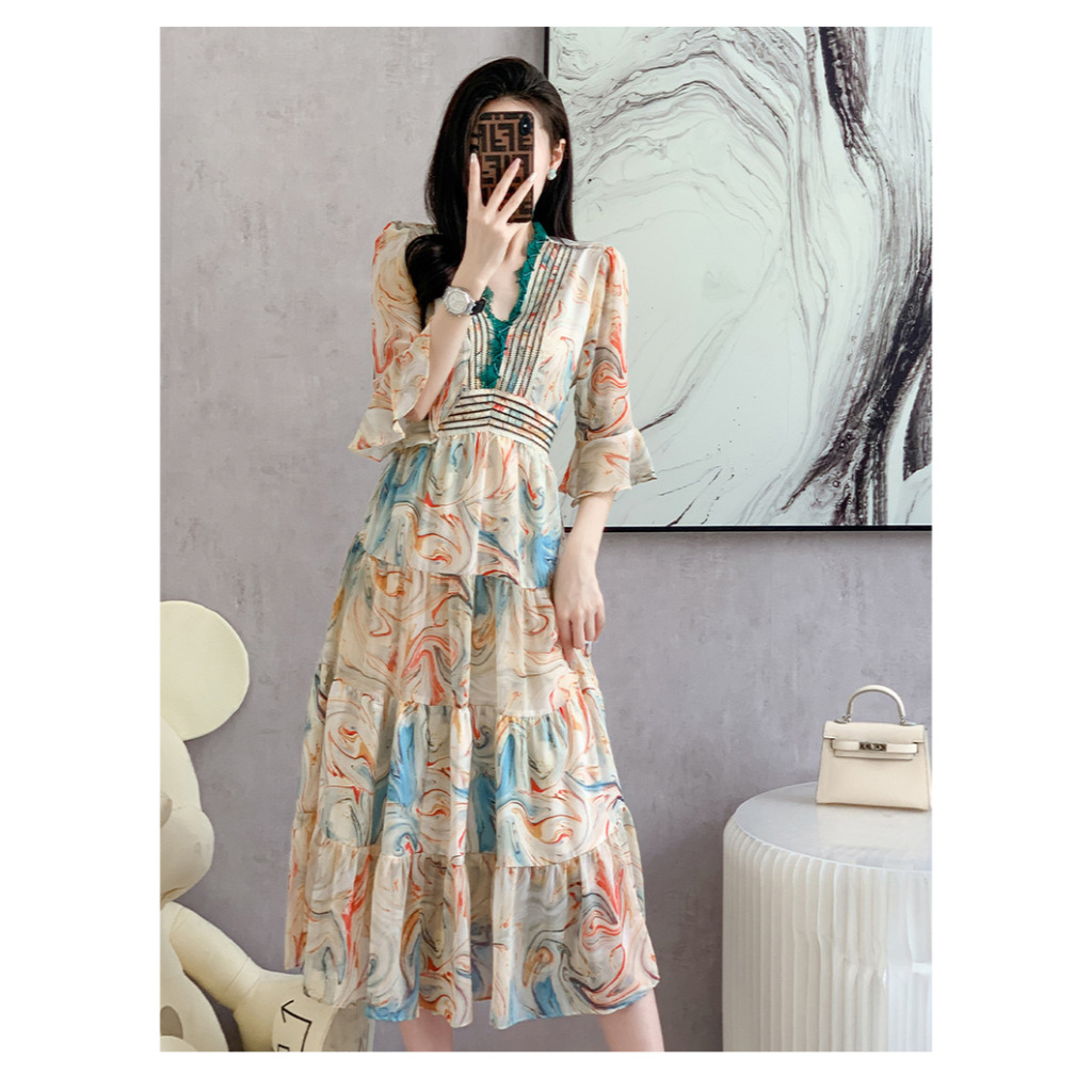 dress wanita korea D7936/midi dress wanita korea/gaun wanita korea/dress wanita ala korea