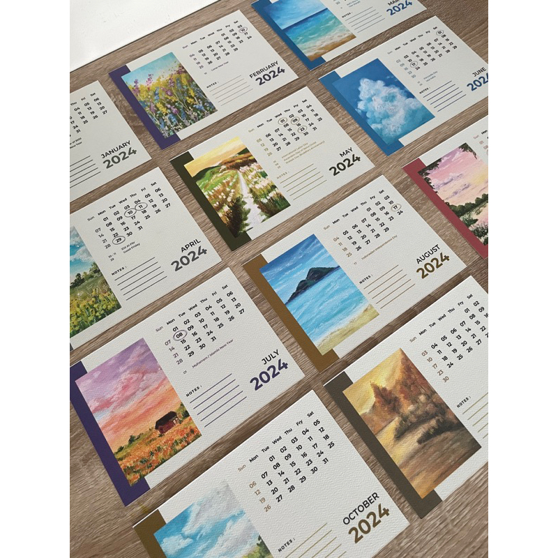 

Bleumatcha Calendar - Flower Serie