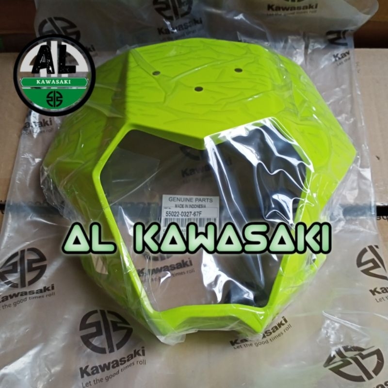 batok lampu depan klx 150 klx150 SM SE hijau stabilo original