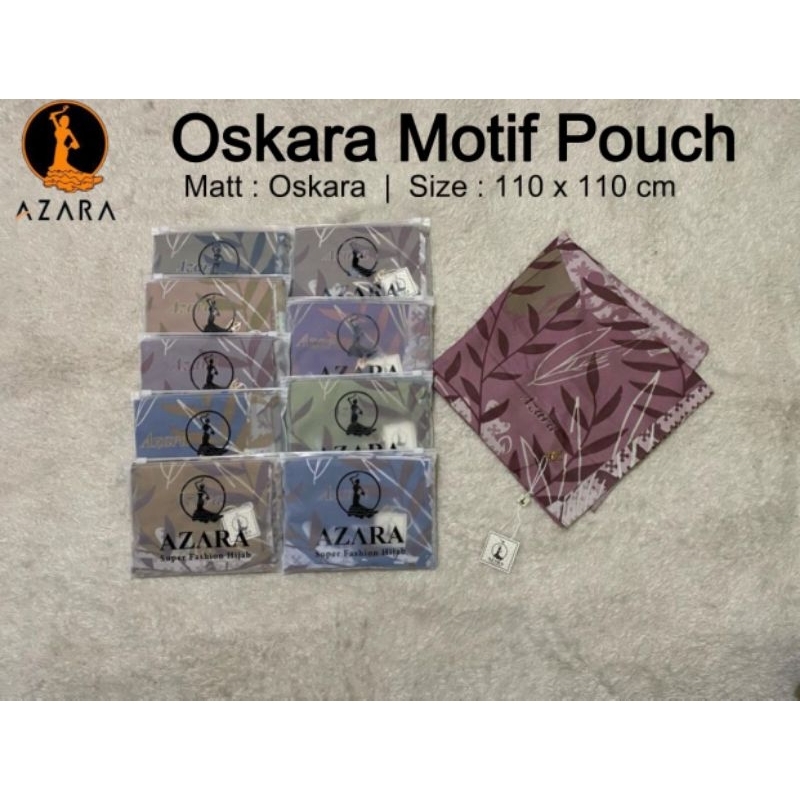 Jilbab S4 Voal Motif Ori Azara FREE POUCH