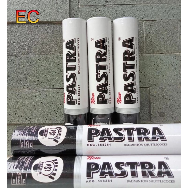 Kok Bulutangkis PASTRA Hitam Putih Shuttlecock Badminton
