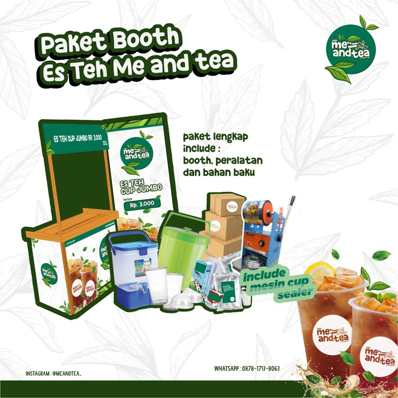 

Paket Usaha Minuman Es Teh Jumbo @meandtea