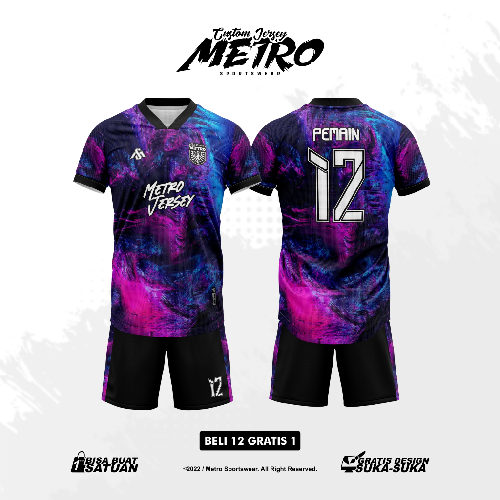 Jersey Bola Custom Design Full Printing