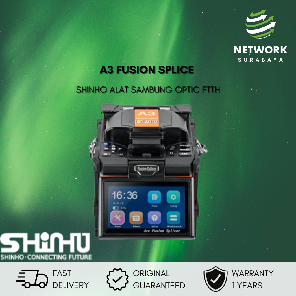 SHINHO A3 Fusion Splicer Alat Sambung Fiber Optic