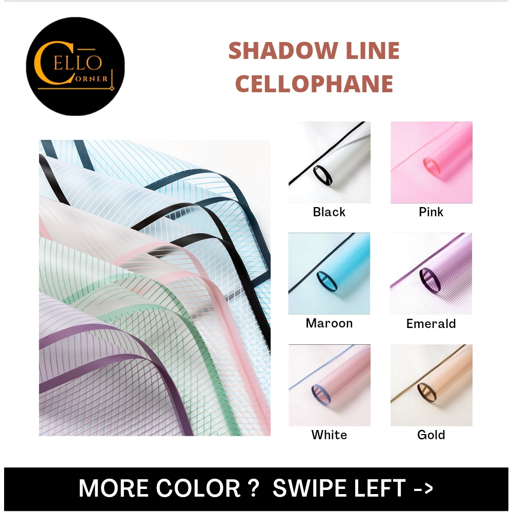 

SHADOW LINE CELLOPHANE / CELLOPHANE TRANSULANT / KERTAS BUNGA / KERTAS PEMBUNGKUS BUKET JR