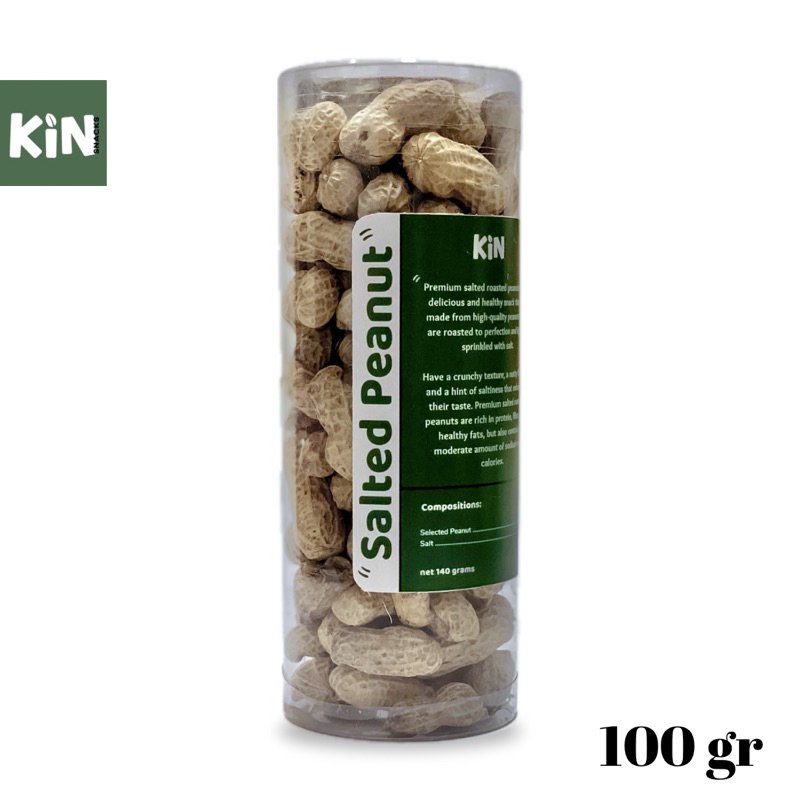 

Kacang Kulit Oven Premium Kemasan hampers 100gr. rasa gurih asin halal