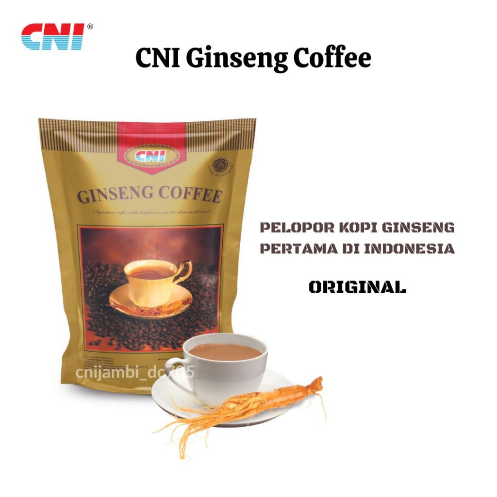 

CNI Kopi Ginseng Original Isi 20 Sachet