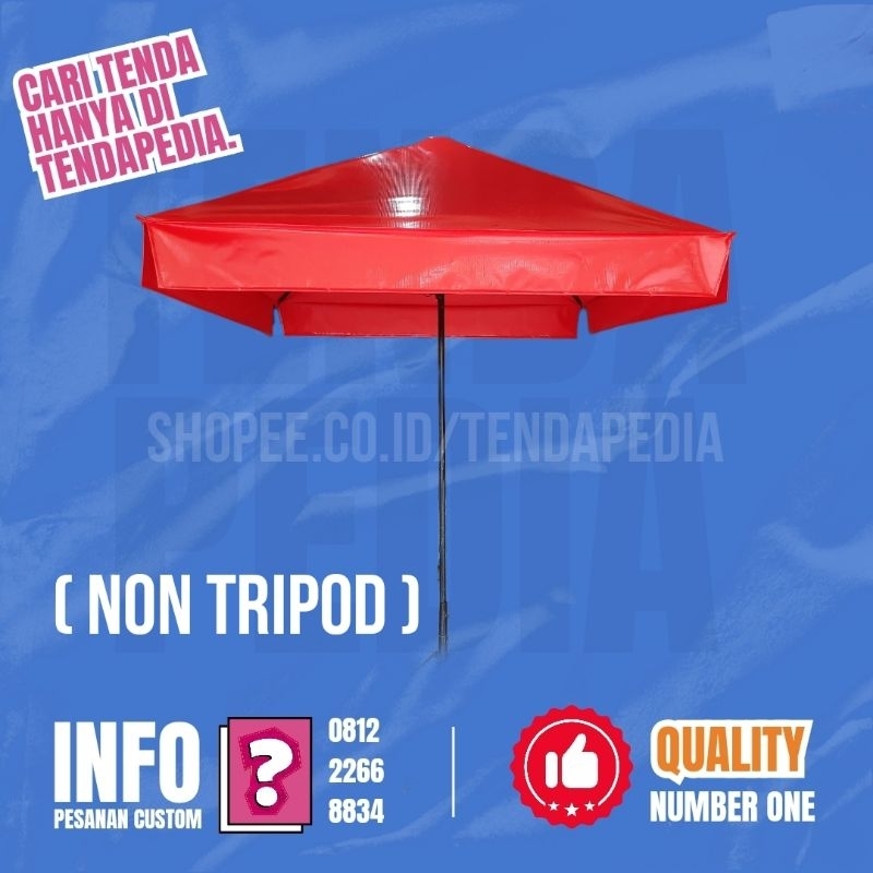 PAYUNG CAFE KOTAK 2X2 TANPA TRIPOD