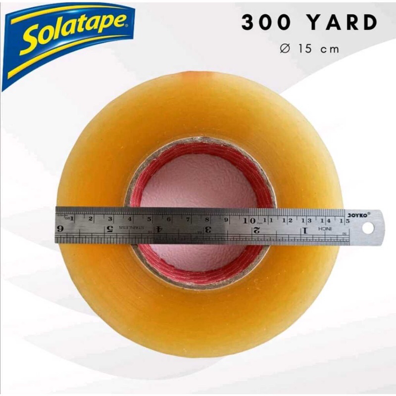 

Lakban Jumbo Bening - Cokelat 45 mm x 300yard - Merk Solatape
