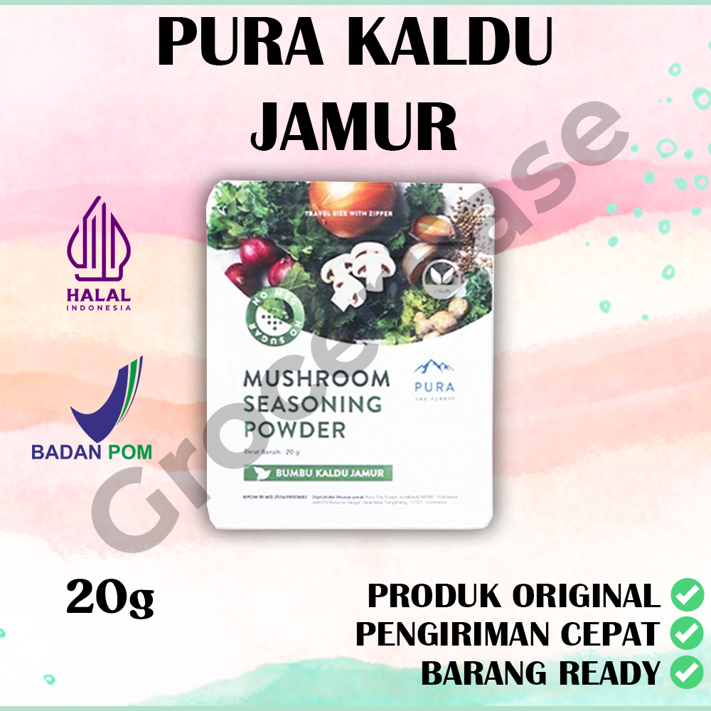 

[READY STOCK] PURA SEASONING KALDU JAMUR ASLI KALDU MPASI NON MSG TANPA GULA 20gr