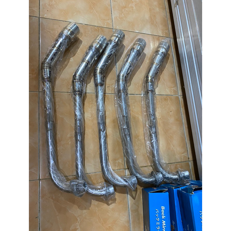 leher knalpot supra x 125 leher knalpot kharisma kolong bawah Inlet belakang 50 mm