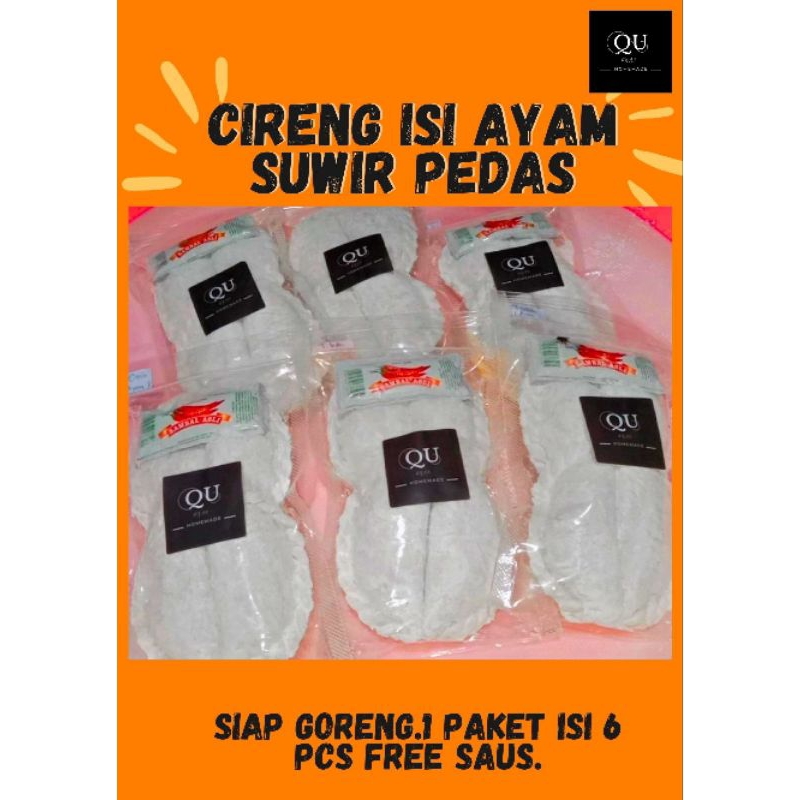 

Cireng Isi Ayam Suwir Pedas ( 1 paket )