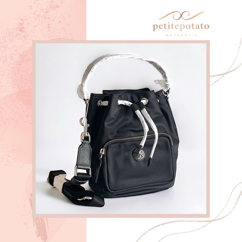 TAS BRANDED WANITA TORY BURCH VIRGINIA NYLON BUCKET BAG