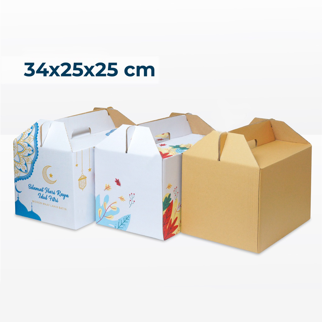 

Box Jinjing Parcel Lebaran Uk 34 x 25 x 25 cm Dus Parsel Hampers Idul Fitri Kardus Tenteng Packaging Sembako