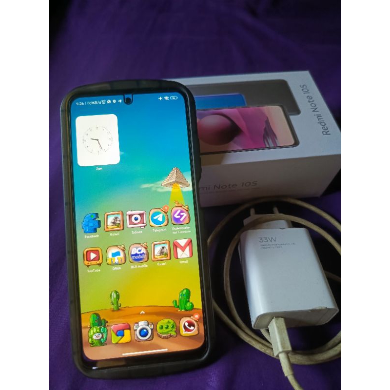 SECOND Xiomi Redmi Note 10s NFC Ram 6gb memori 64gb