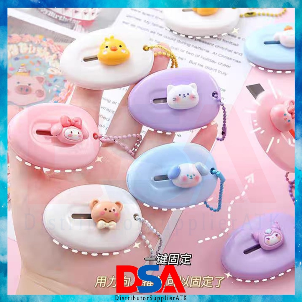 

CUTTER MINI VIRAL MOTIF LUCU PISAU CUTTER KECIL PAPPER CUTE CUTTER MINI PORTABLE
