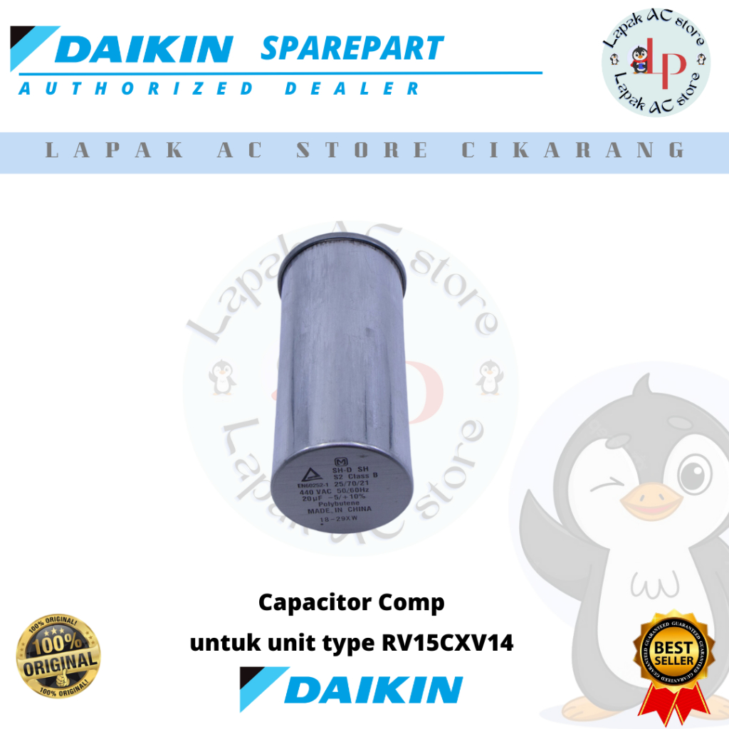Kapasitor/Capacitor AC DAIKIN Malaysia 1/2 PK RV15CXV14